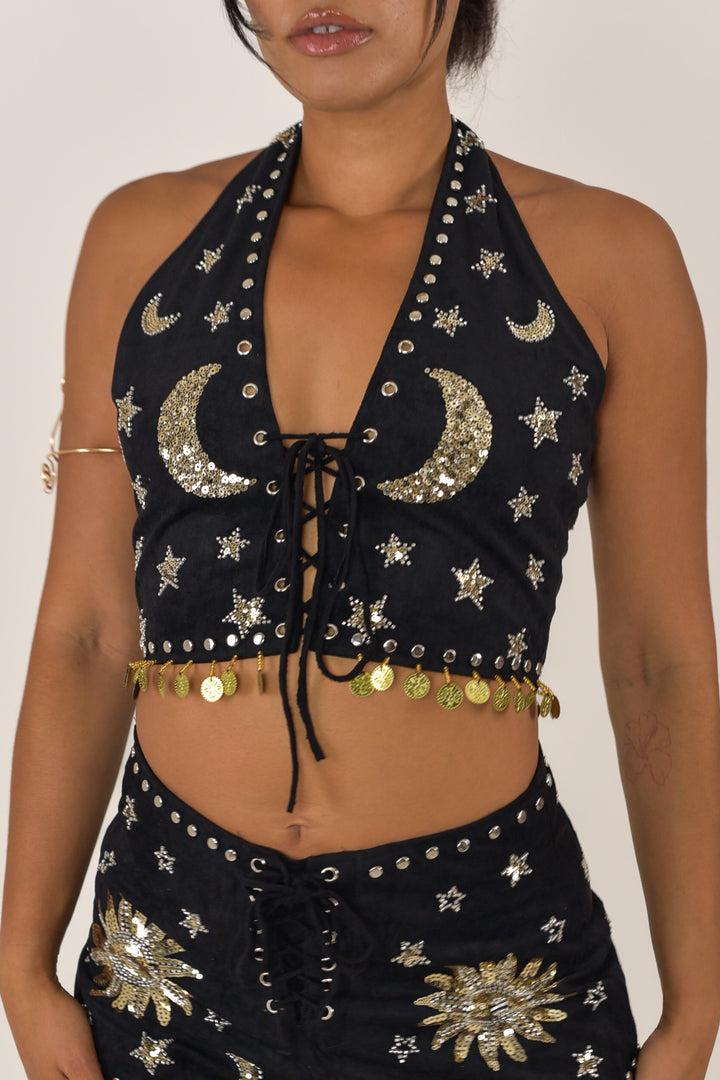Phase Halter Top | Black