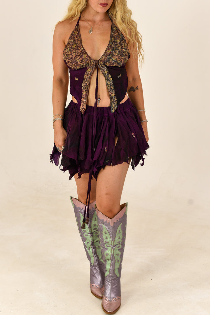 Moonspell: Butterfly Top and Rag Skirt Set