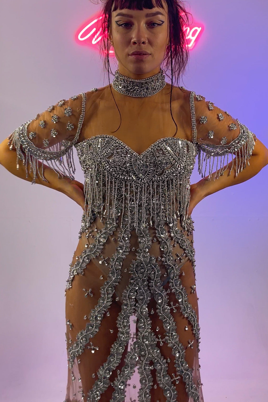 Kendall Silver Maxi Dress