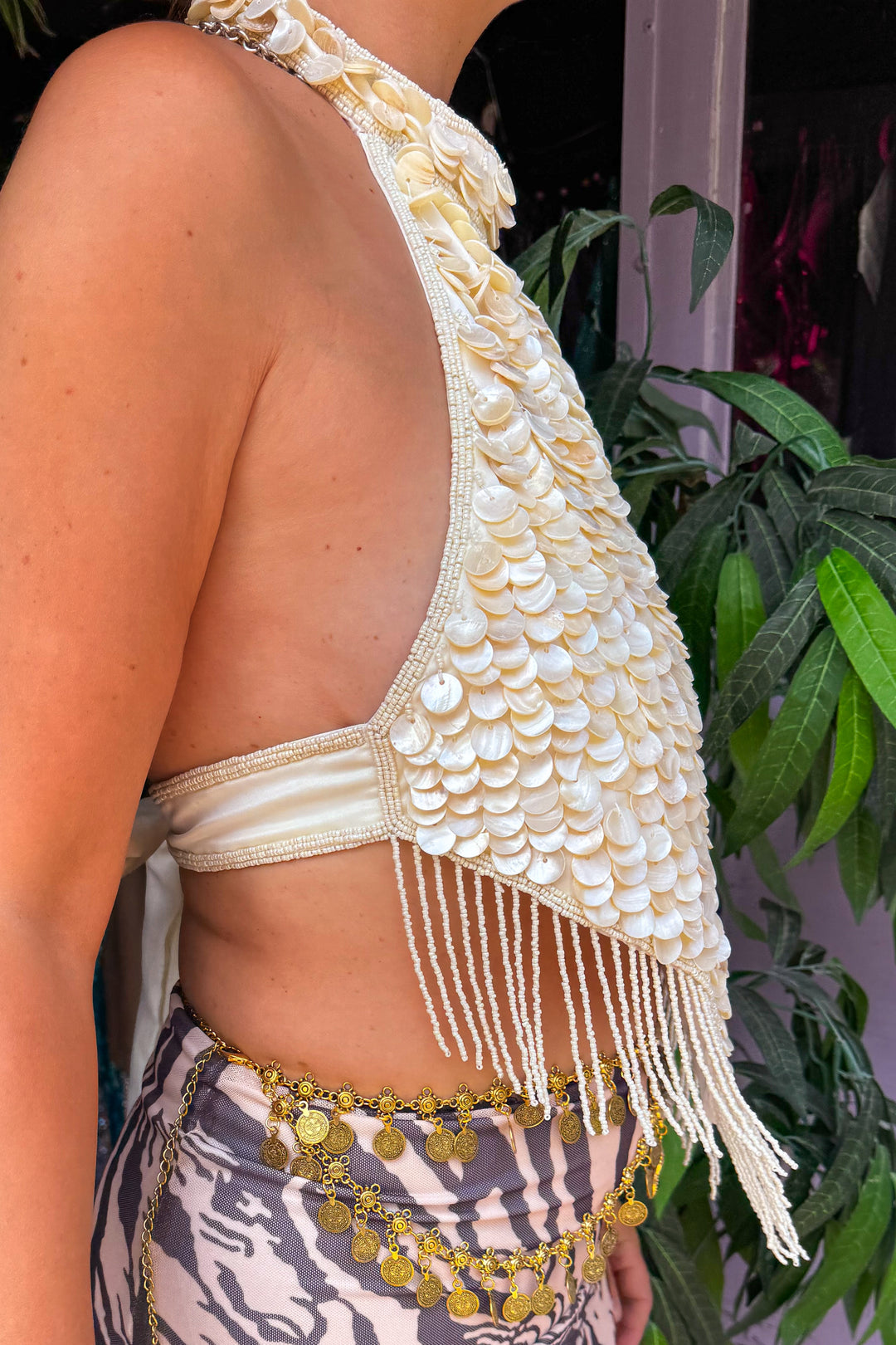 Oceana Cream Shell Top