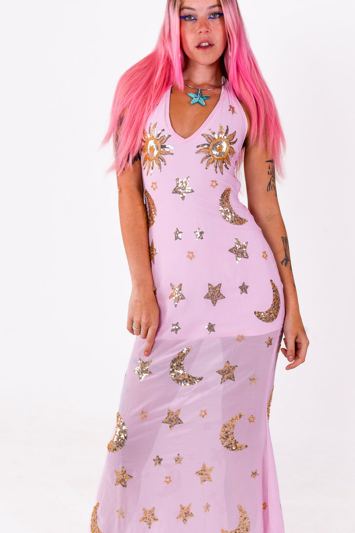 Phase Maxi Dress | Pink