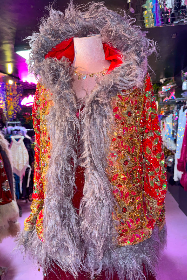 Sari Coat Short with hood GENEVIEVE | UK 10-12