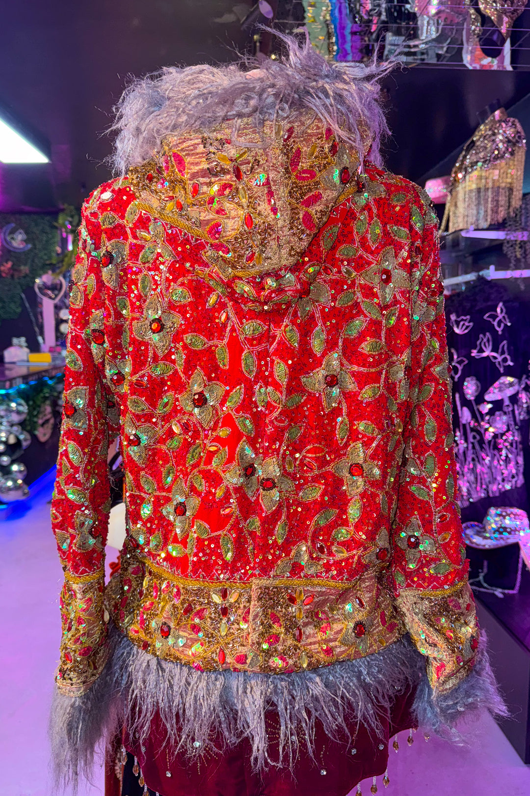 Sari Coat Short with hood GENEVIEVE | UK 10-12