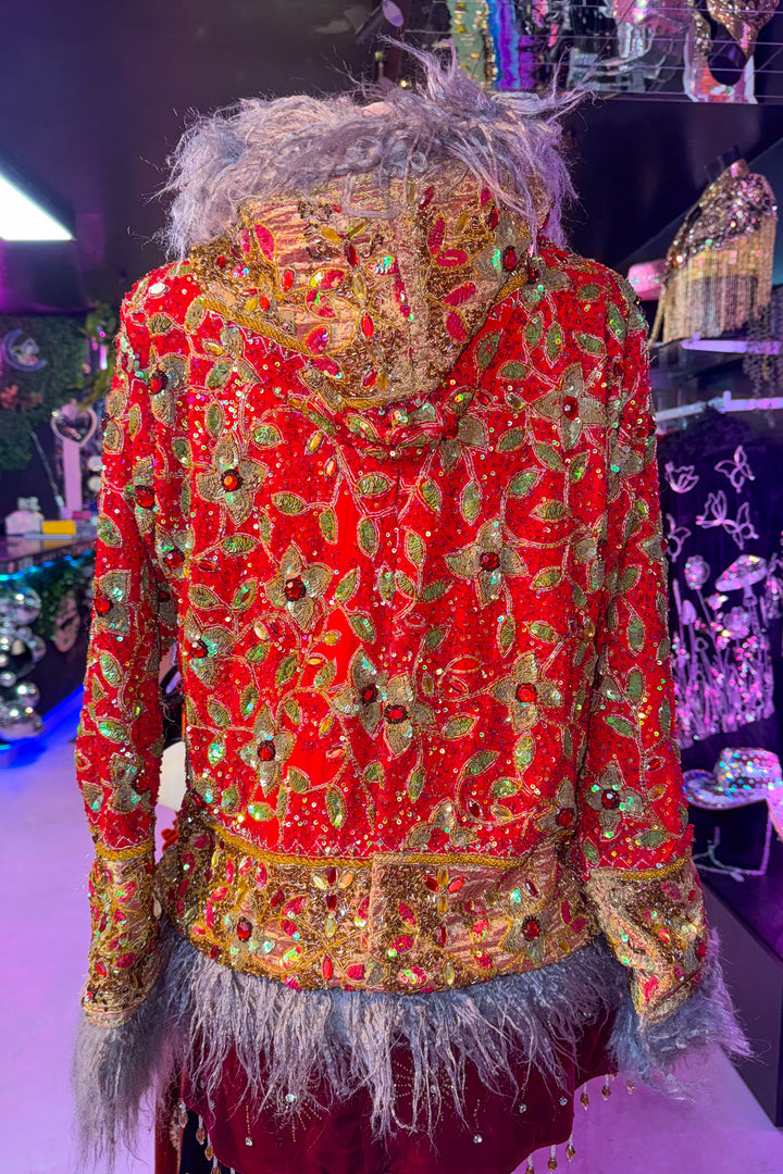 Sari Coat Short with hood GENEVIEVE | UK 10-12