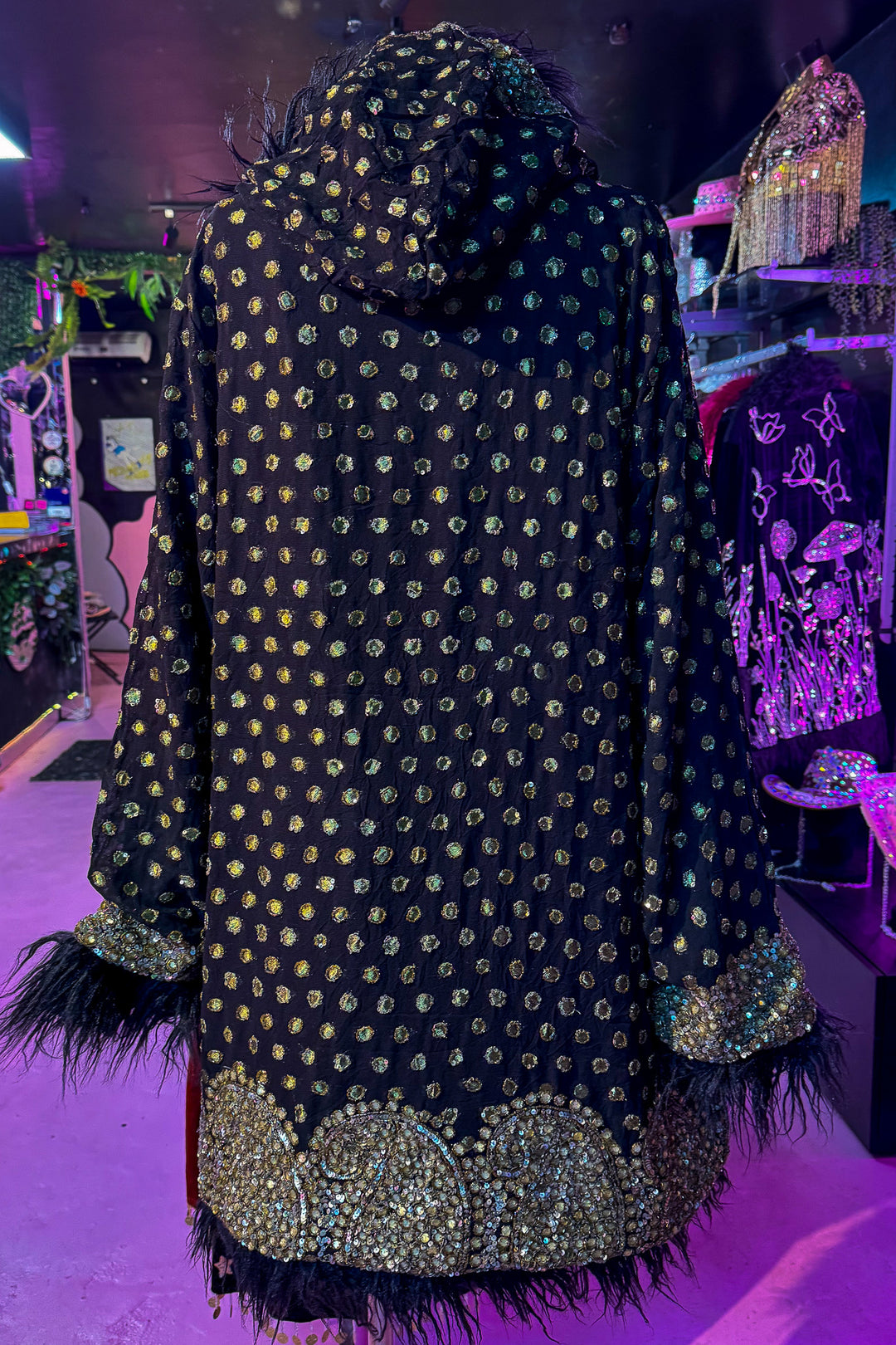 Sari Coat Hooded POPPY | Size UK 16-18