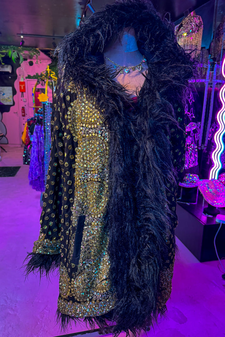 Sari Coat Hooded POPPY | Size UK 16-18