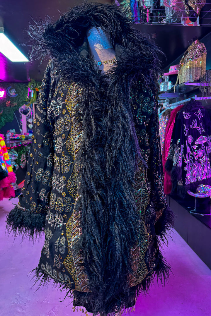 Sari Coat Hooded SAFFRON | UK 16-18