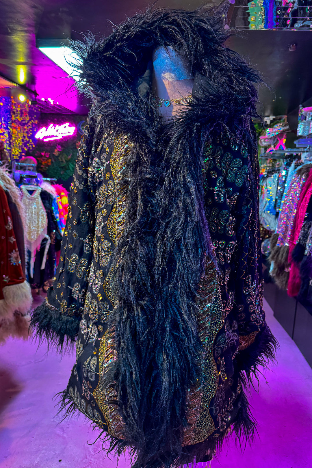 Sari Coat Hooded SAFFRON | UK 16-18