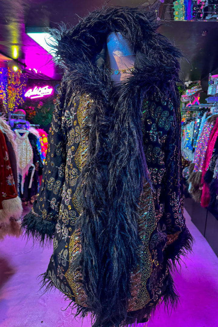 Sari Coat Hooded SAFFRON | UK 16-18