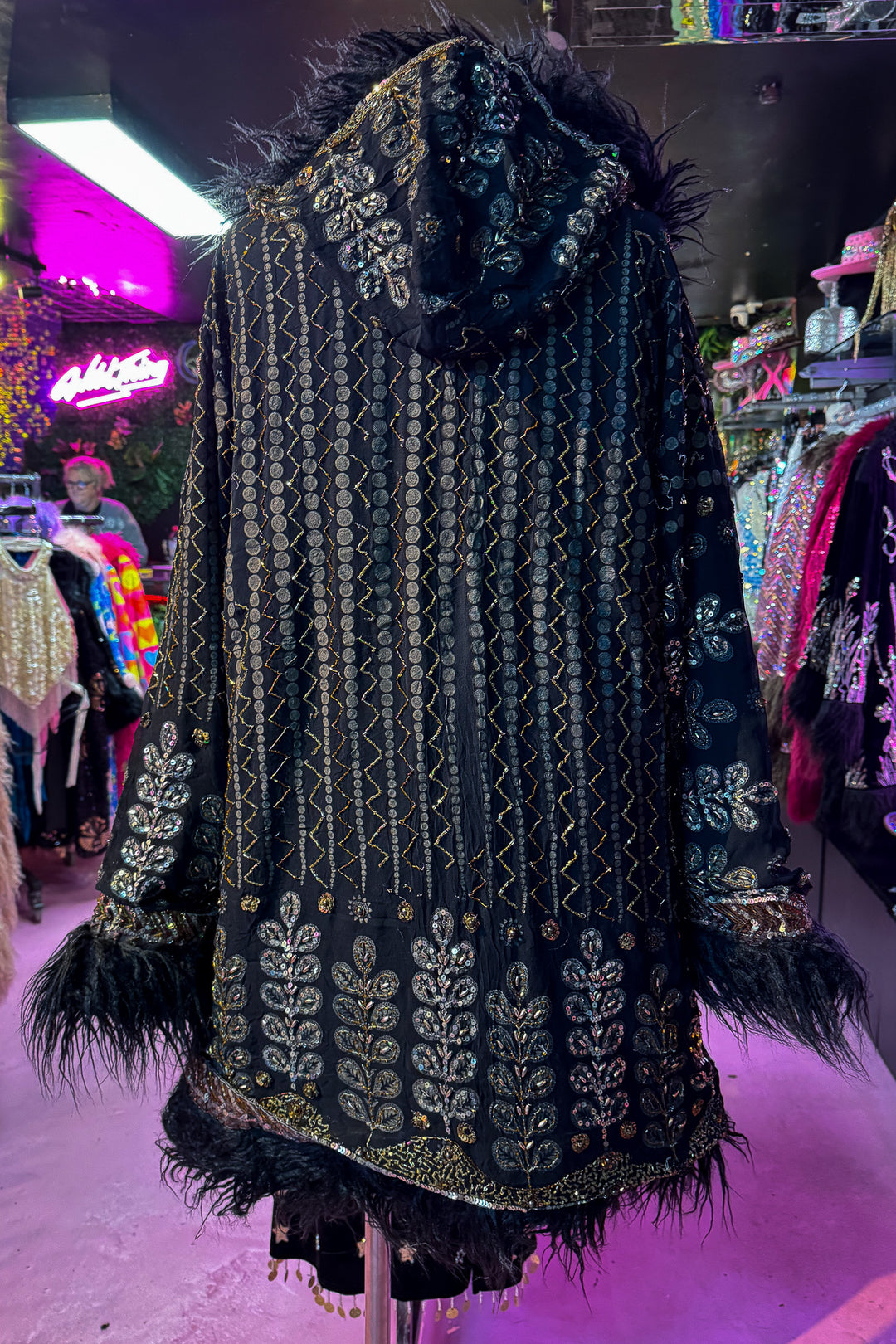 Sari Coat Hooded SAFFRON | UK 16-18