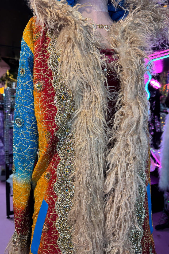 Sari Coat with hood MOONFLOWER | Size UK 14