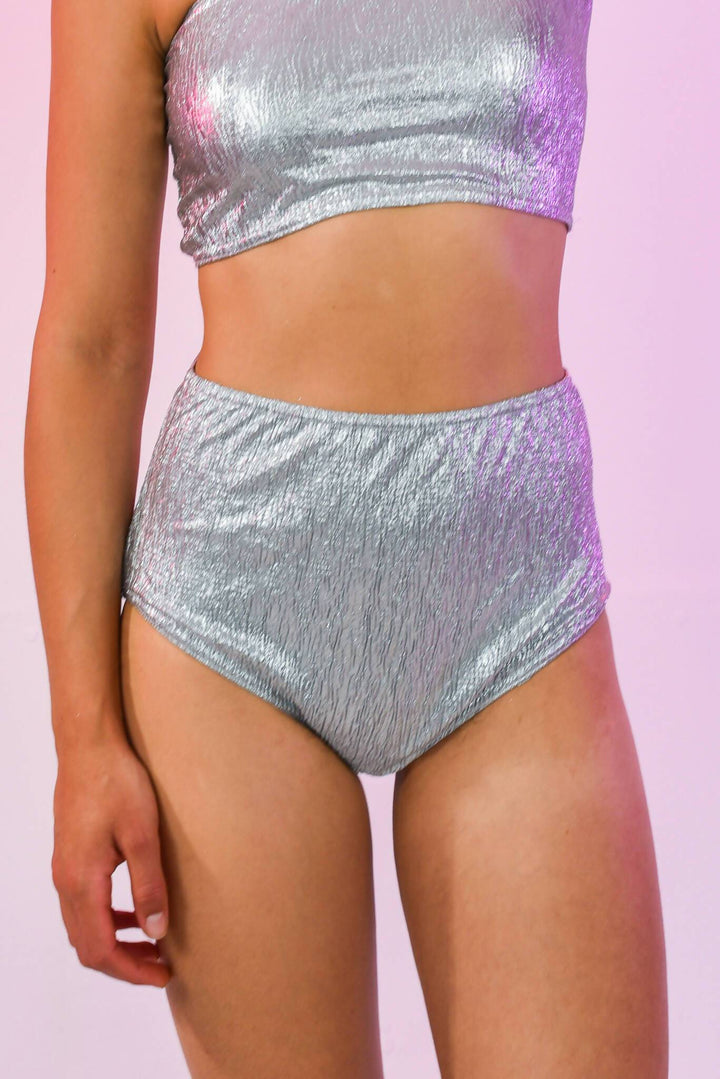 Star Gazer Silver Hot Pants close-up