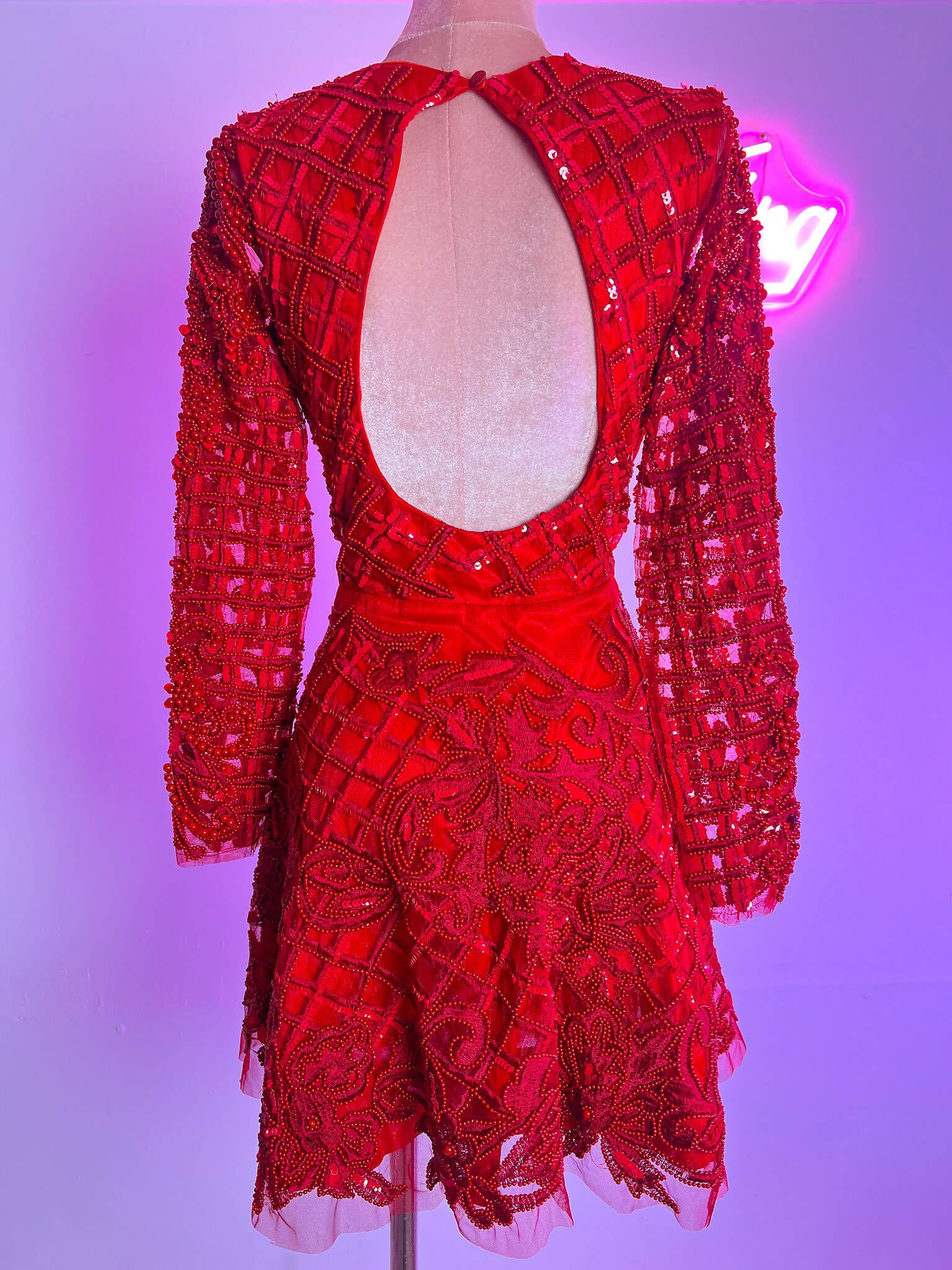 Red Devil Sequin Mini dress | Rave &amp; Festival Fashion