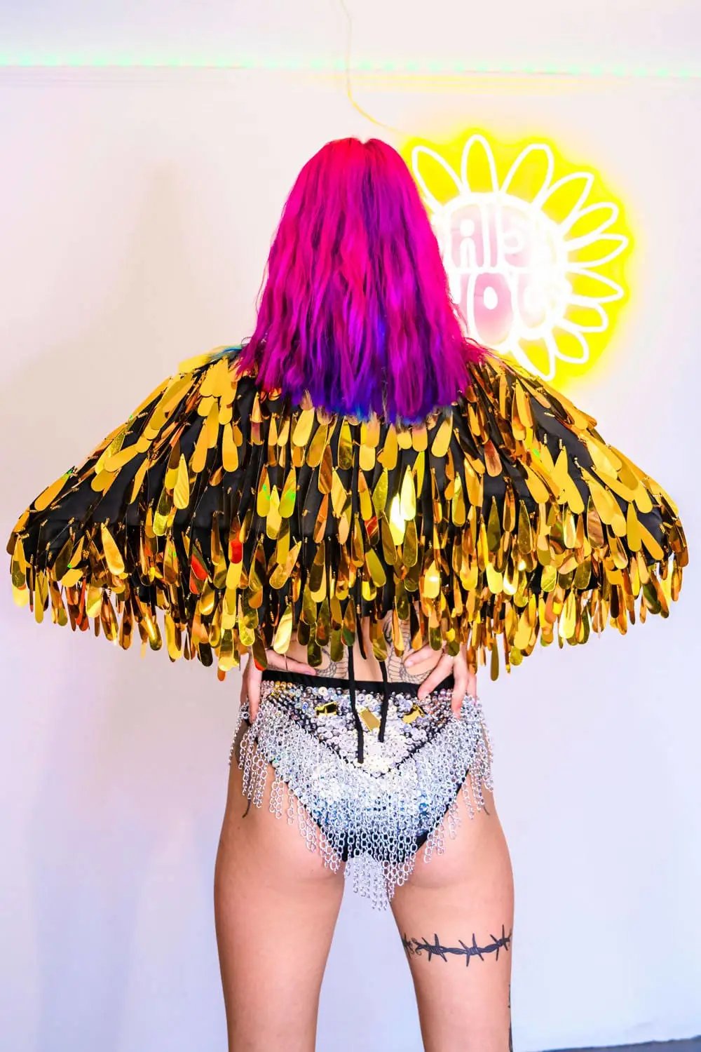 Angel Dust Jacket Gold | Rave &amp; Festival Fashion