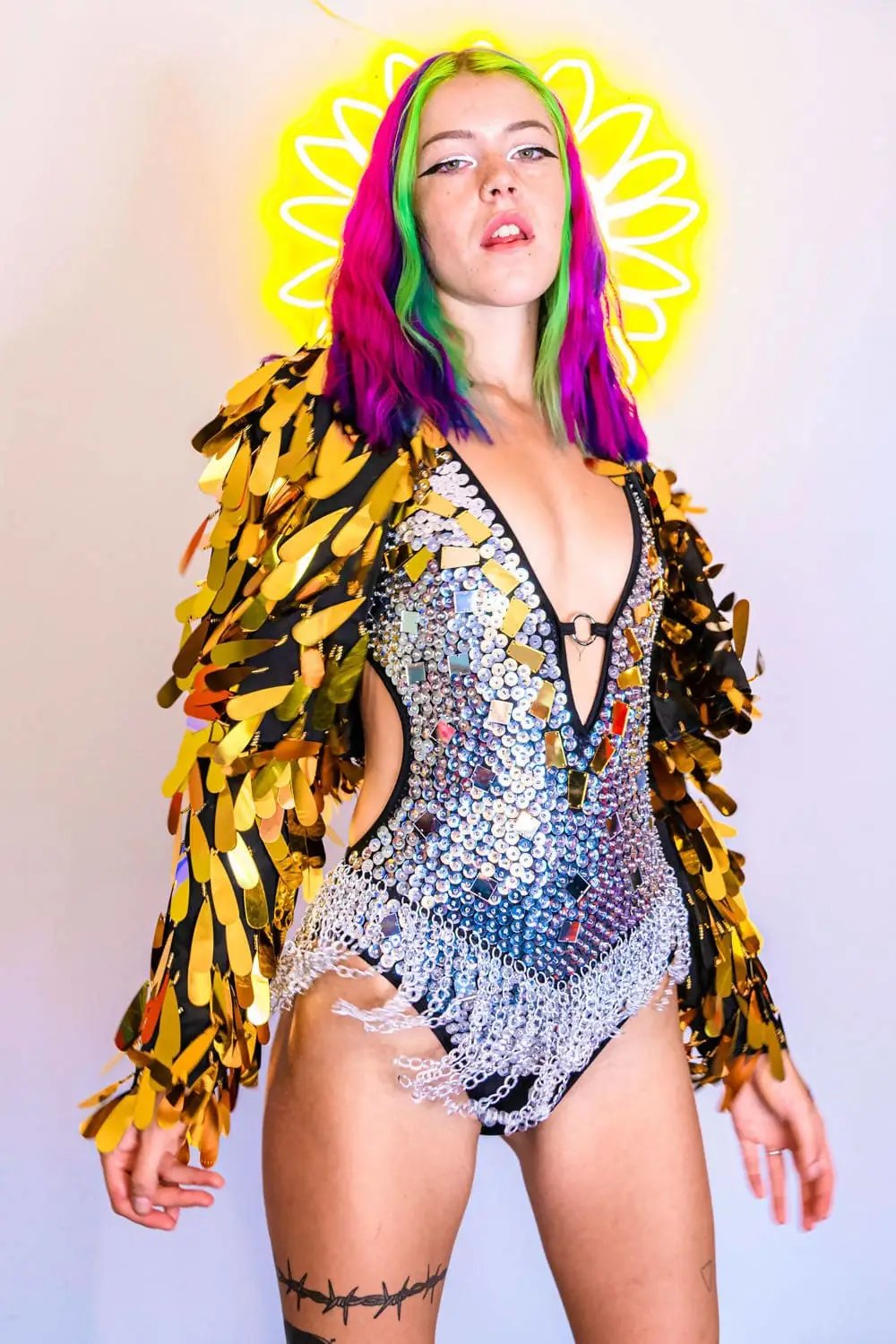 Angel Dust Jacket Gold | Rave &amp; Festival Fashion