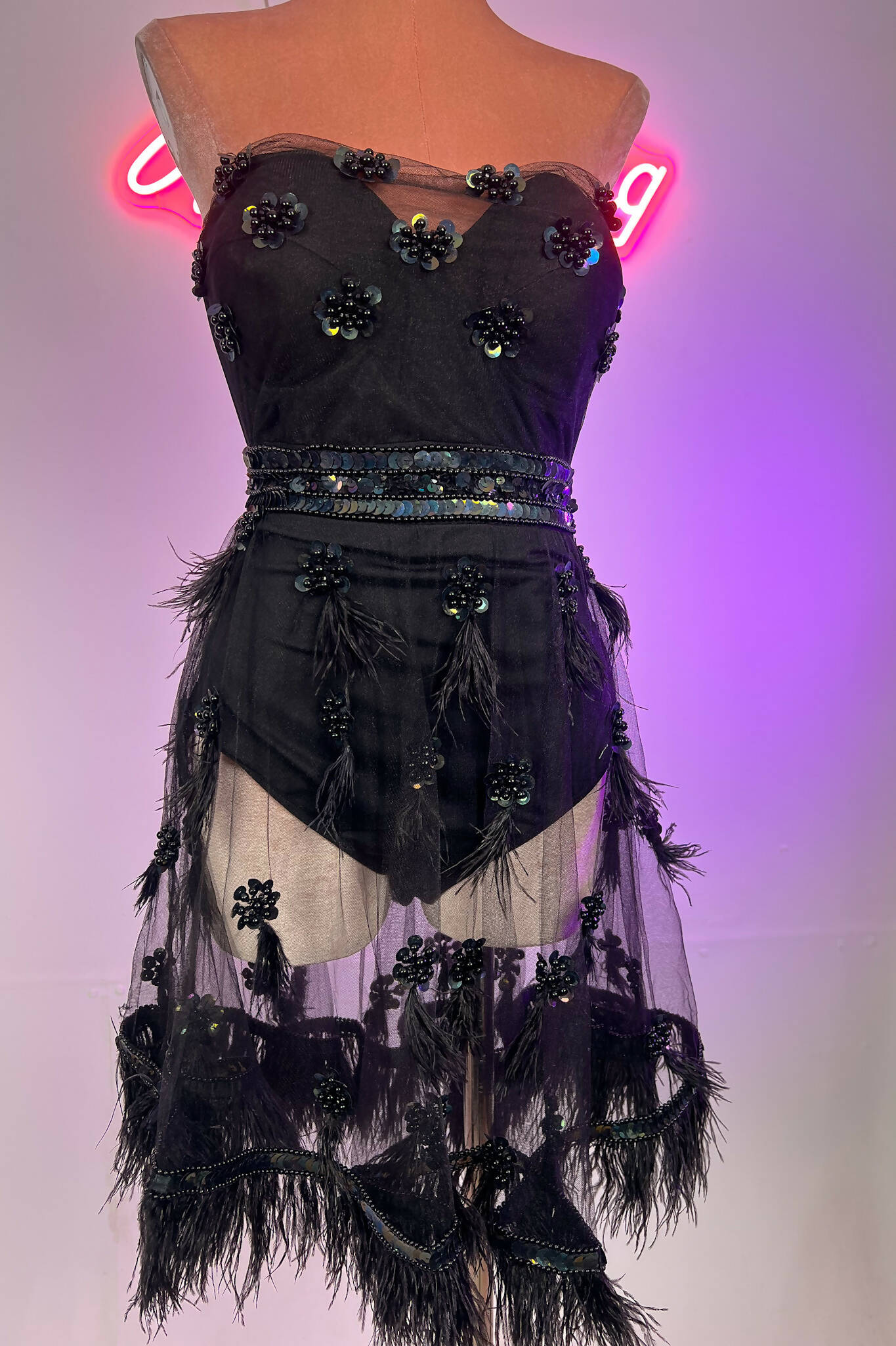 Black Floral Mini Dress | Rave &amp; Festival Fashion