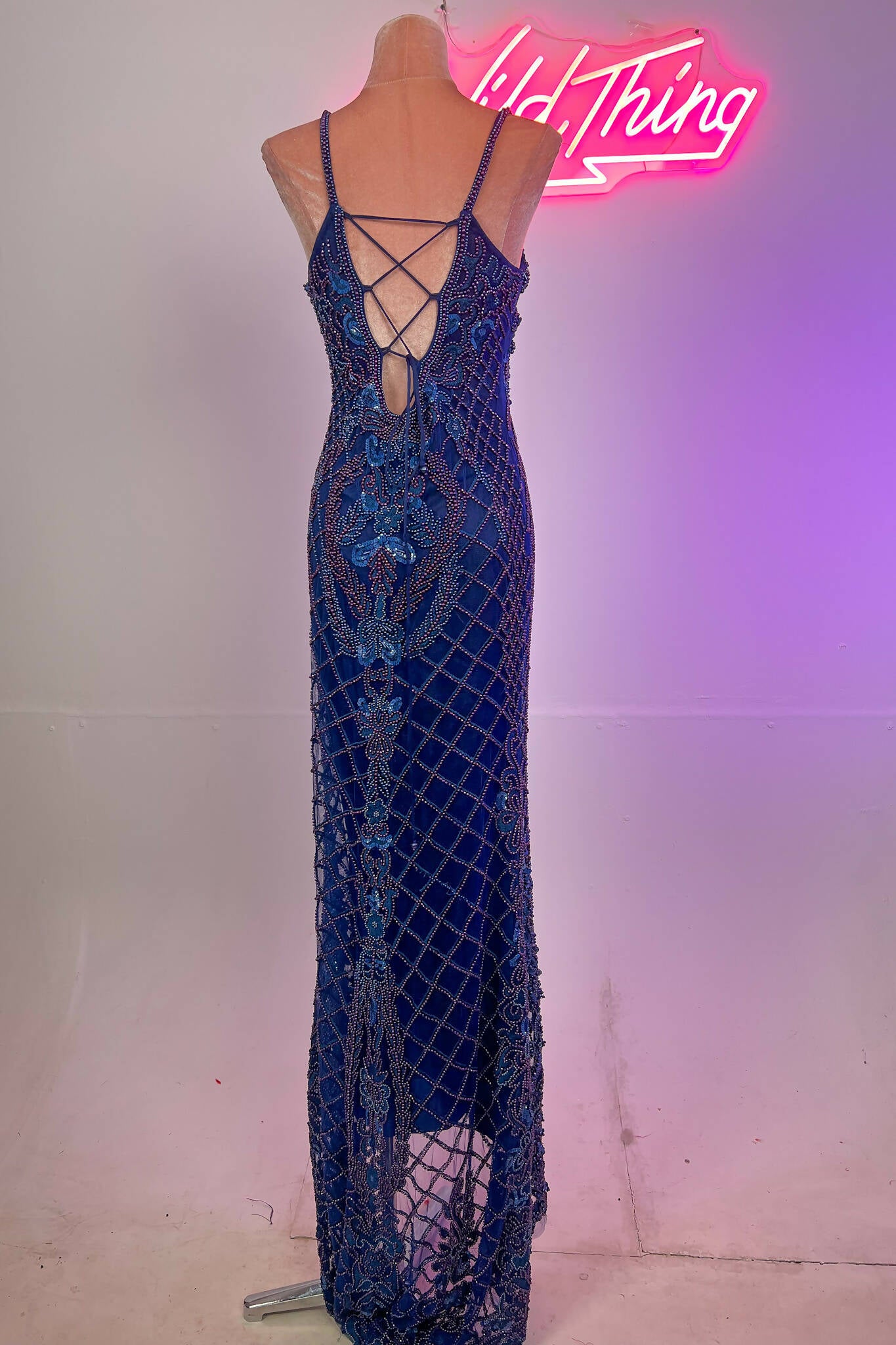 Blue Haven Maxi Sequin Dress