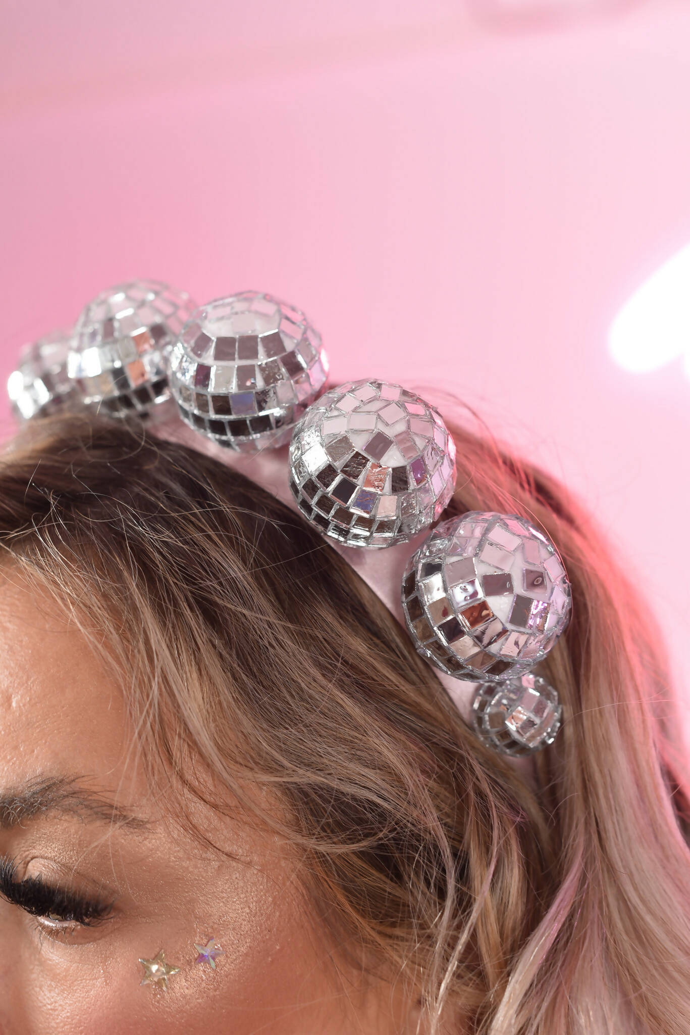 Baby disco crown headdress not covered in resin. | Rave &amp; Festival Fashion