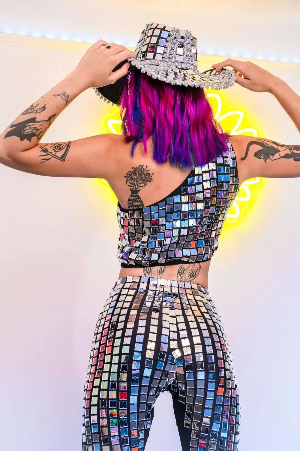 Molly Mirror One Shoulder Crop Top | Rave &amp; Festival Fashion