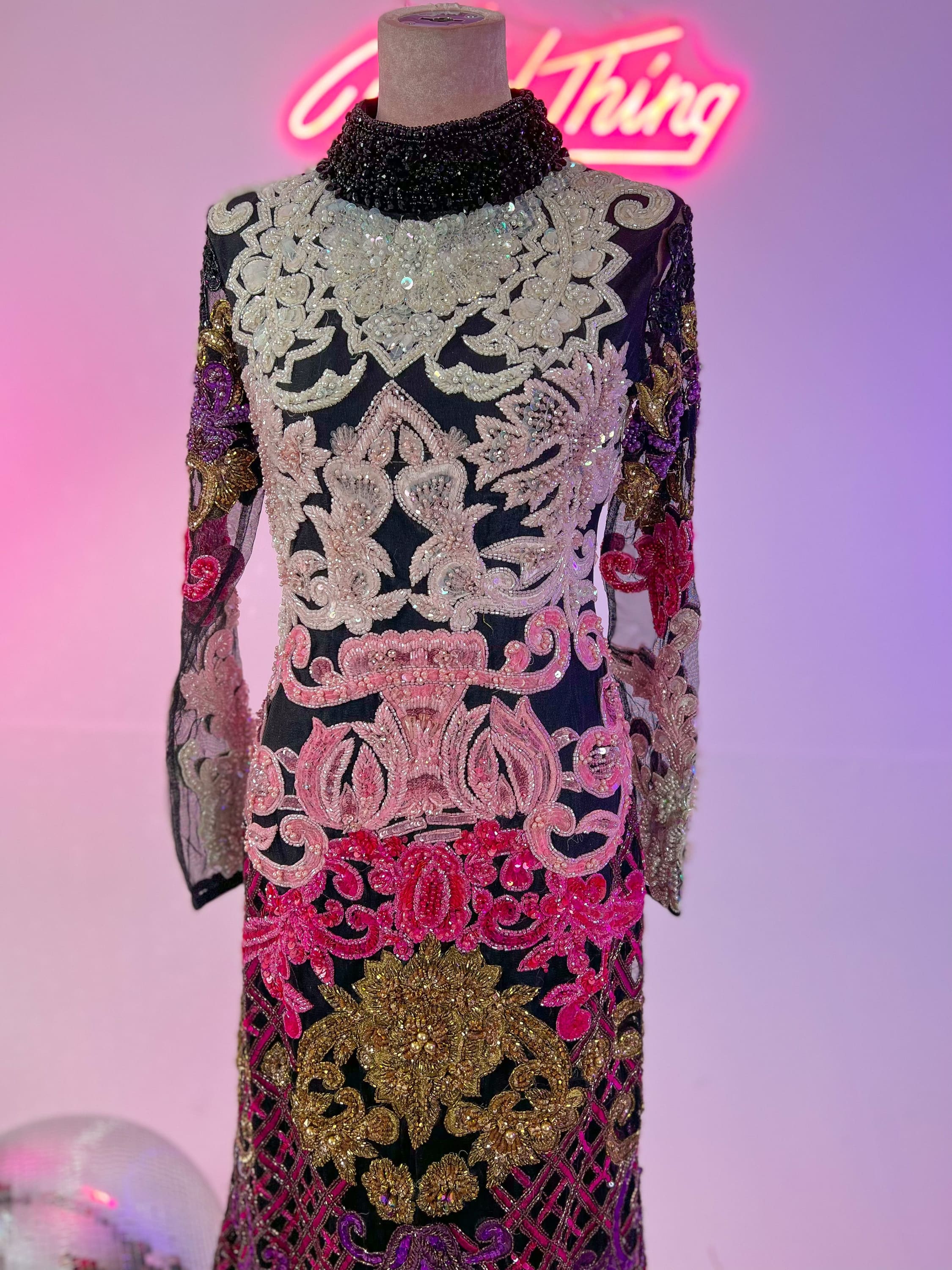 Rainbow Maxi Sequin Gown dress | Rave &amp; Festival Fashion